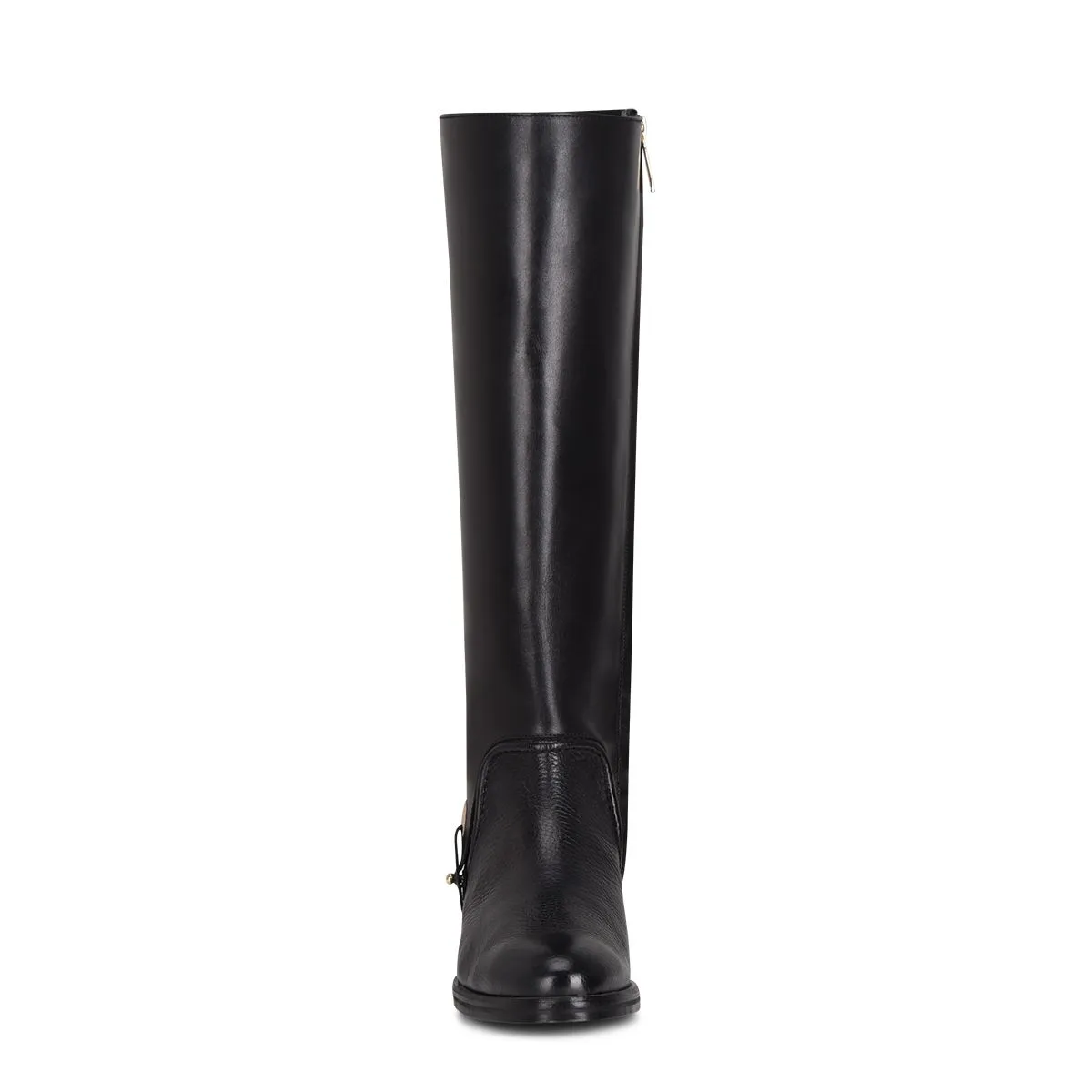 45TVNTS - Franco Cuadra black casual riding deer leather boots for women