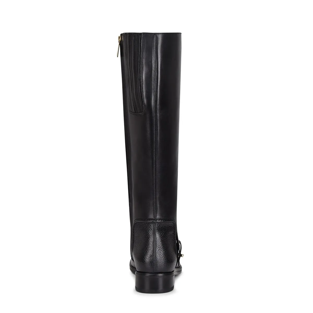 45TVNTS - Franco Cuadra black casual riding deer leather boots for women