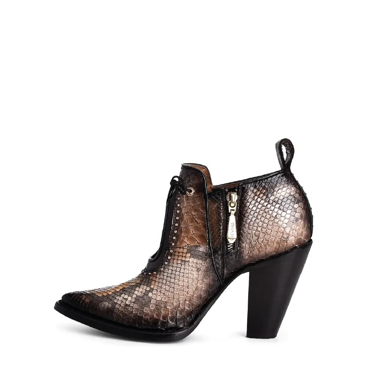 4I05PH - Cuadra ocre fashion Paris Texas python ankle booties for women