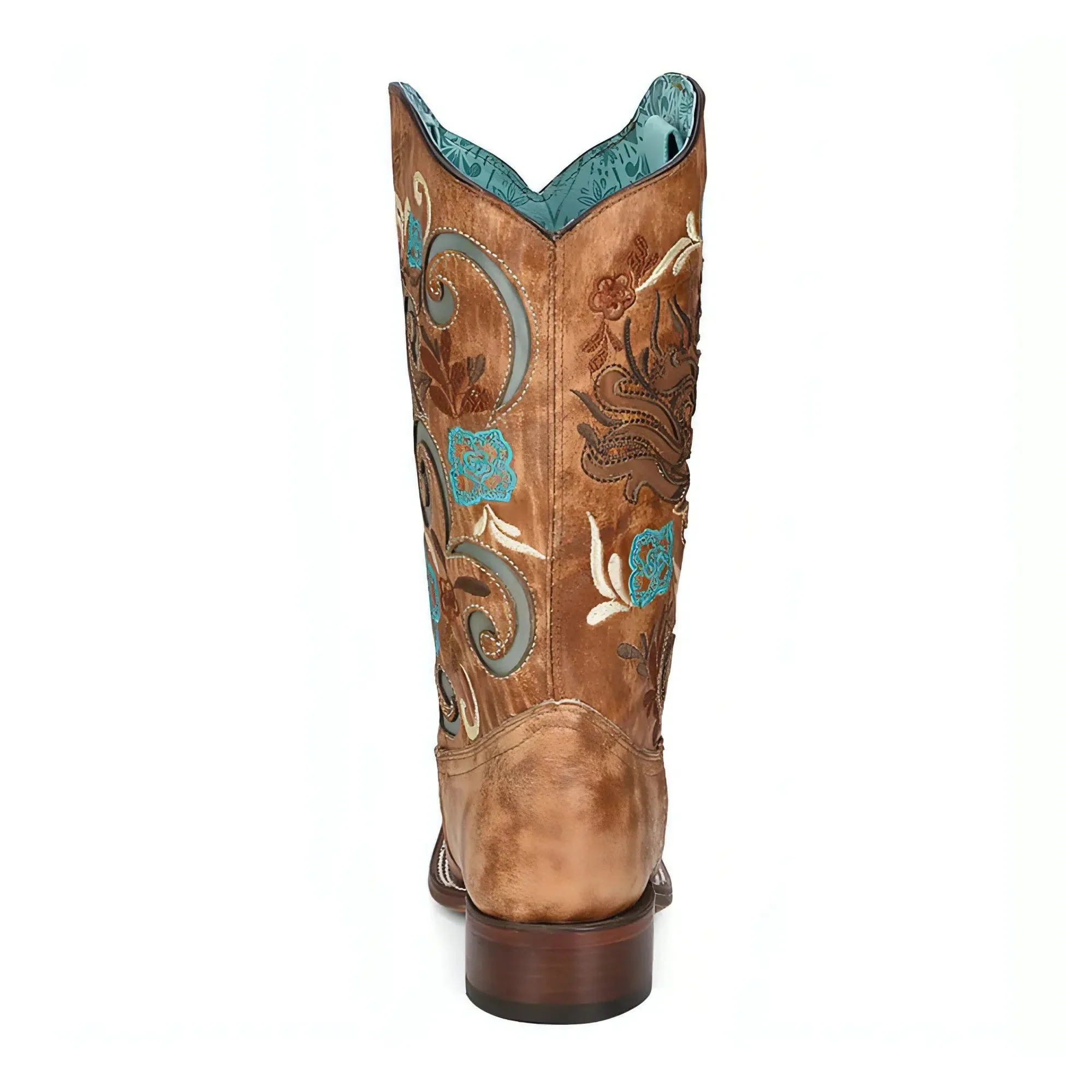 A4266 - M Corral brown western cowgirl leather boots for women