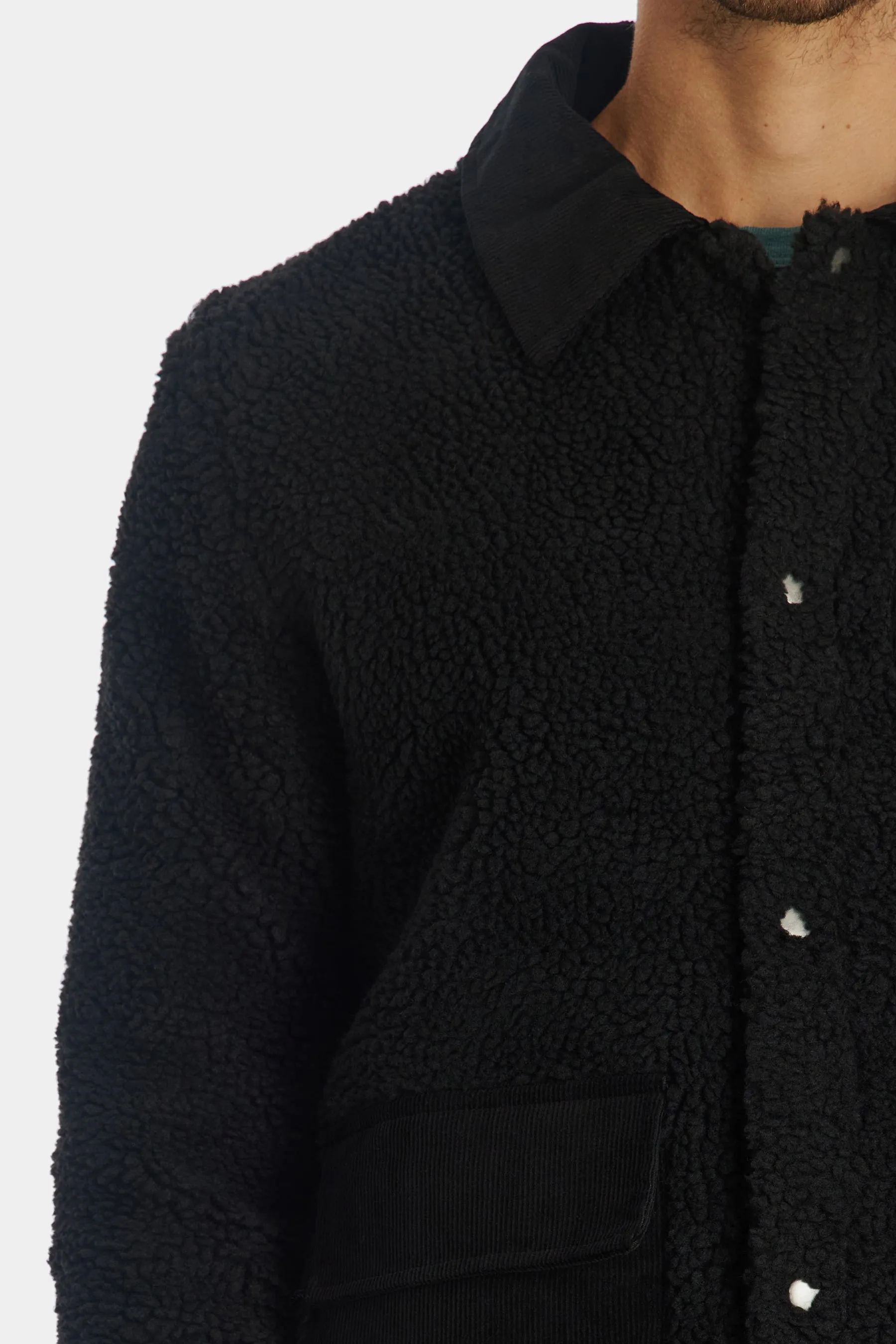 Sherpa Coudroy Collar Jacket