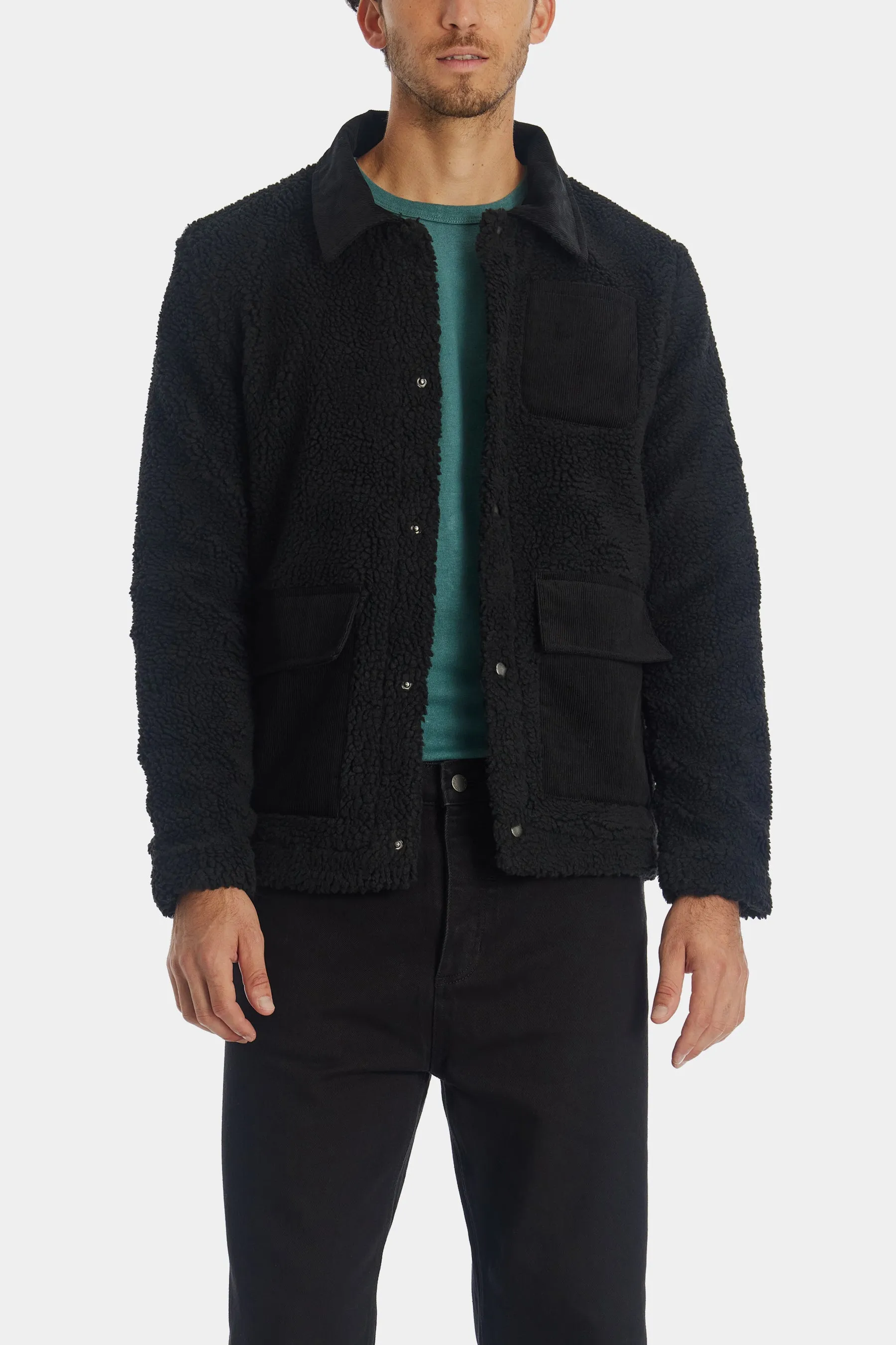 Sherpa Coudroy Collar Jacket