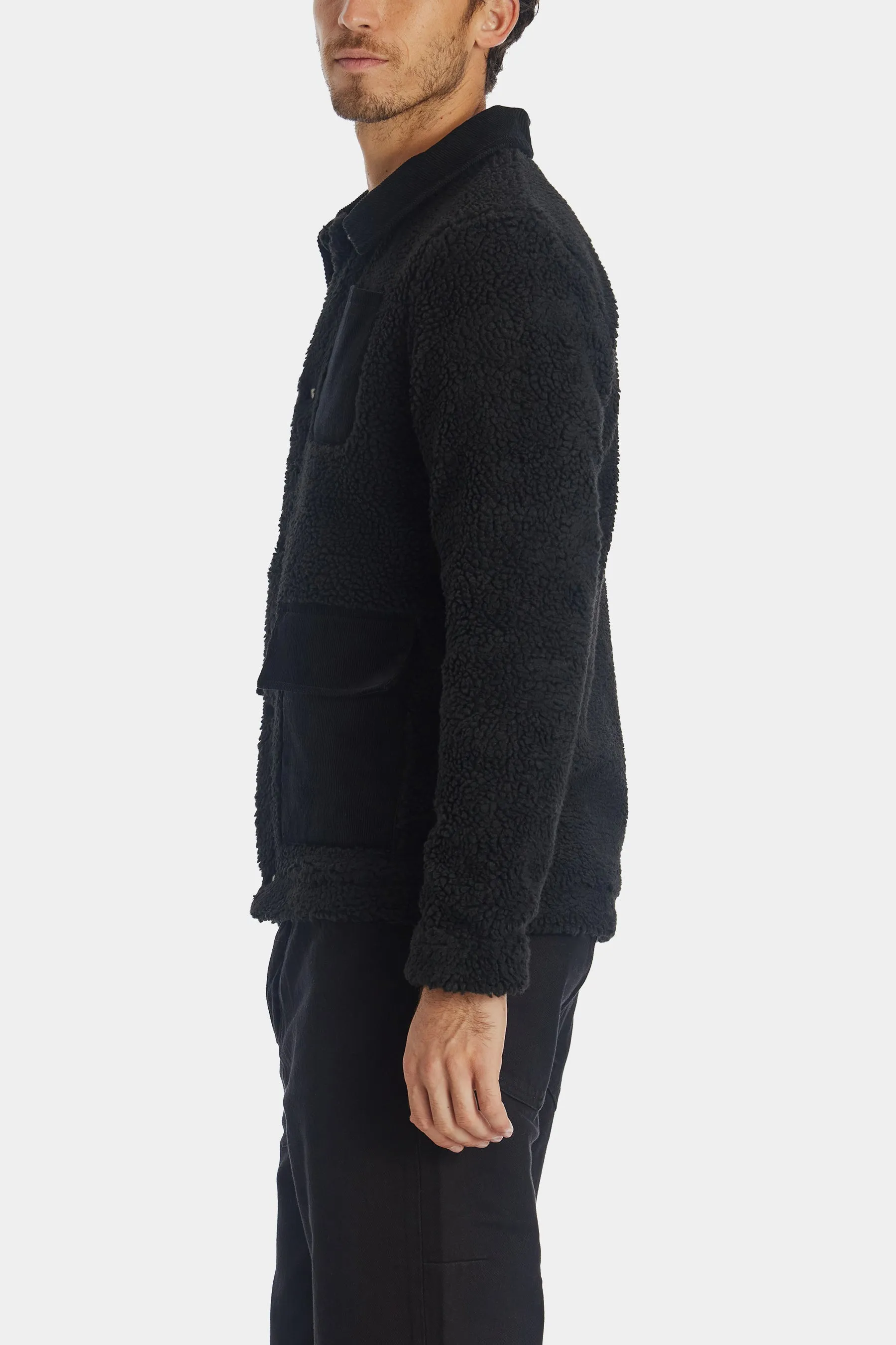 Sherpa Coudroy Collar Jacket