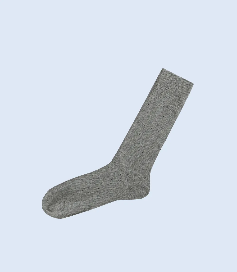 MA1716-GREY-Mid-calf Socks For Men