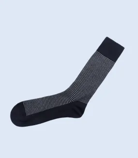 MA1717-BLACK-Mid-calf Socks For Men