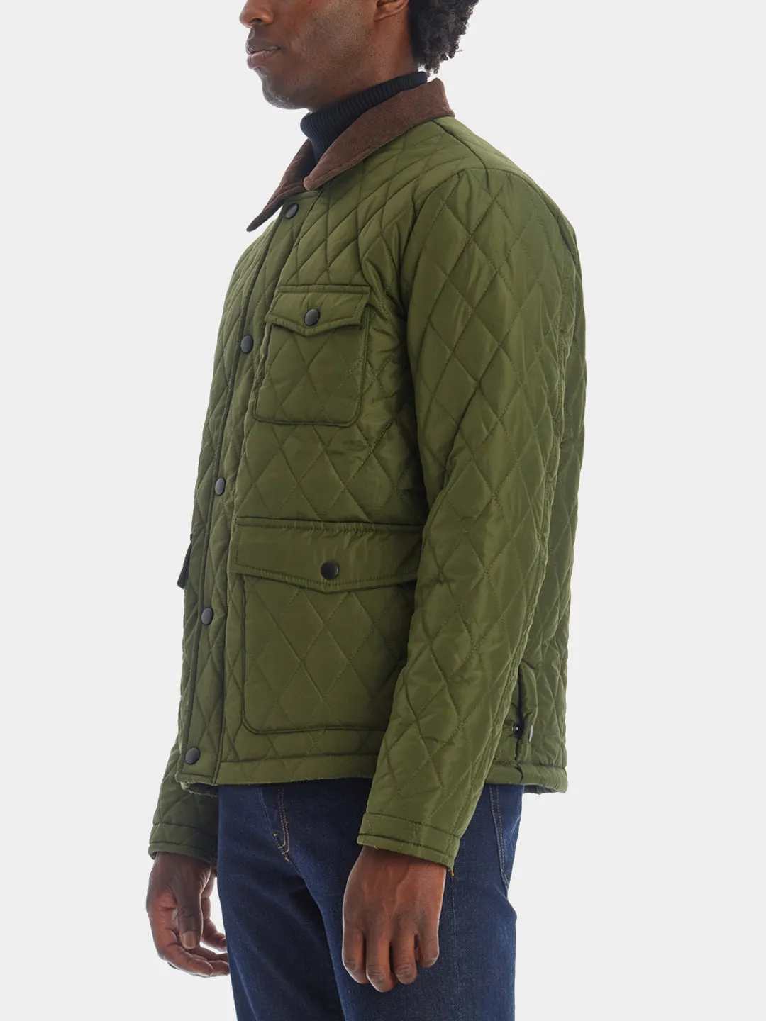 Collared Quilted Jacket