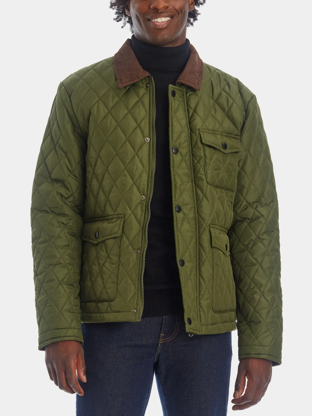 Collared Quilted Jacket