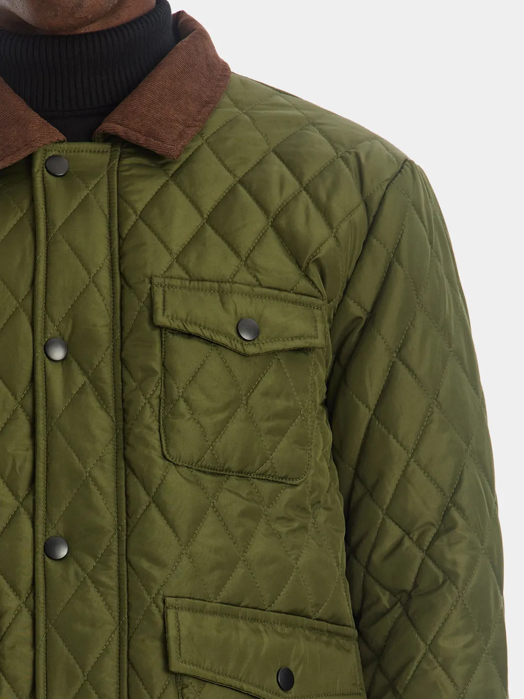 Collared Quilted Jacket