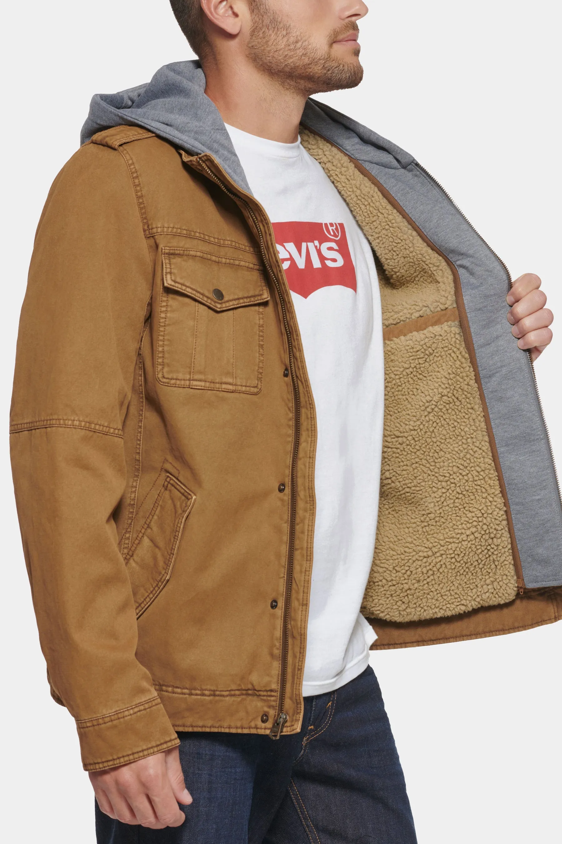 Sherpa Lined Utility Jacket