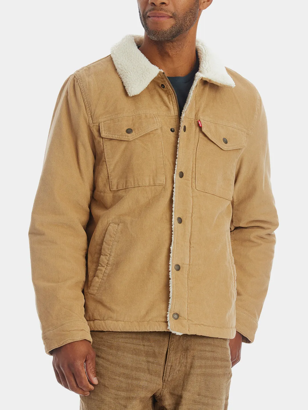 Courduroy Sherpa Lined Depot Jacket