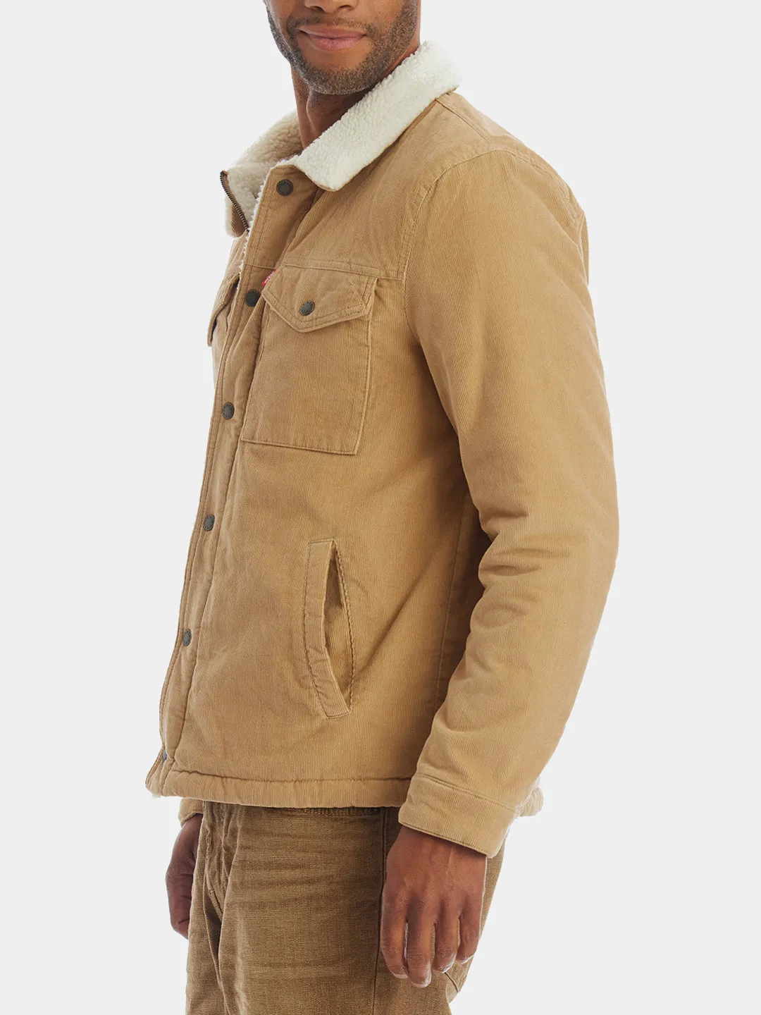 Courduroy Sherpa Lined Depot Jacket