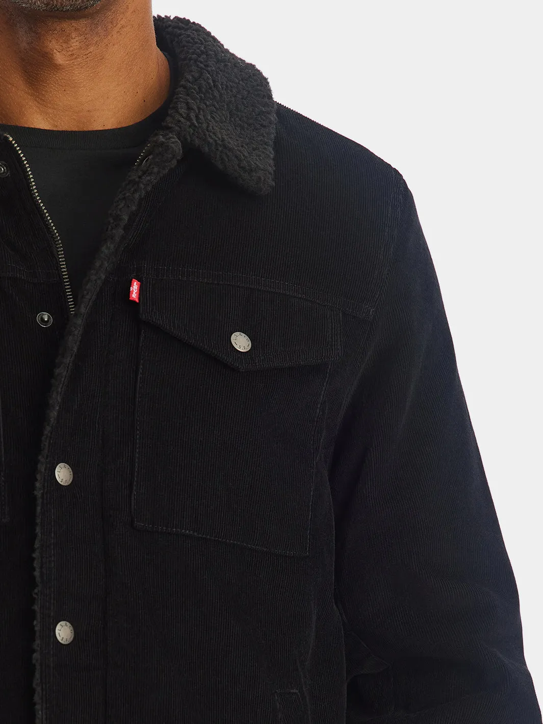 Courduroy Sherpa Lined Depot Jacket