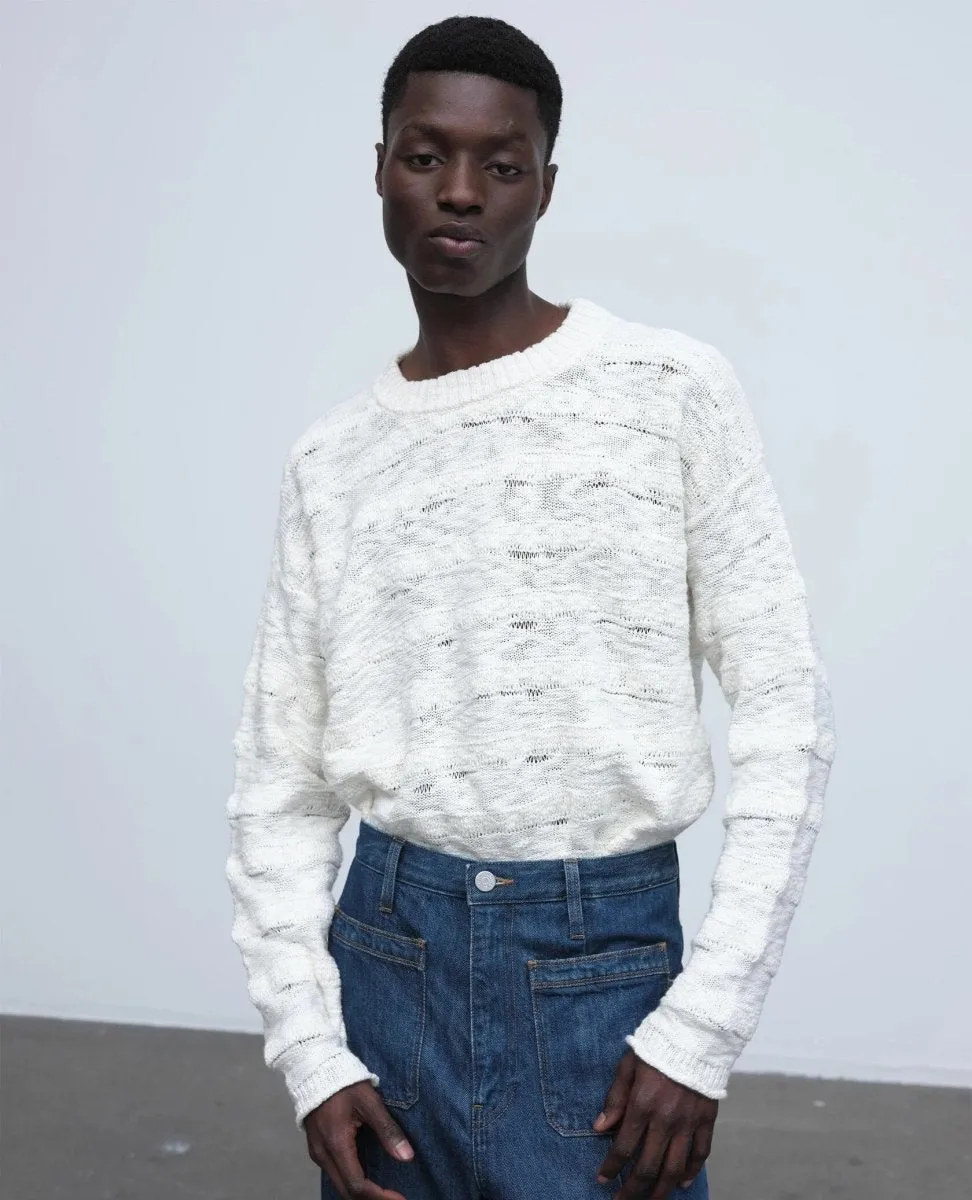 Sure! Here’s an optimized product title in English with modifiers:

Sunflower Repair Knit Sweater - Off White - Spring/Summer 2024 Collection