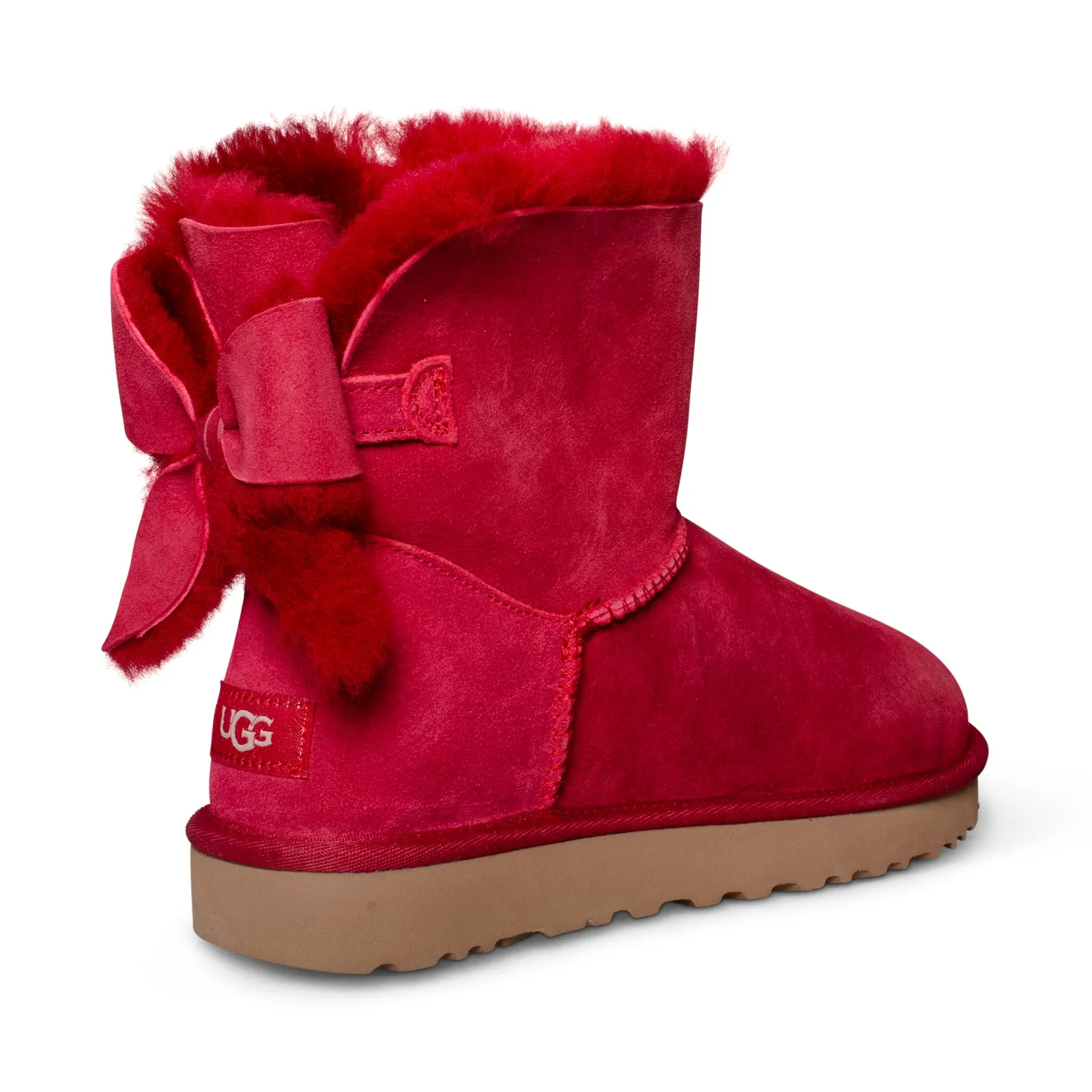 UGG Classic Heritage Bow Red Wine Boots - Women's