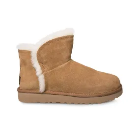 UGG Classic Mini Fluff High Low Chestnut Boots - Women's