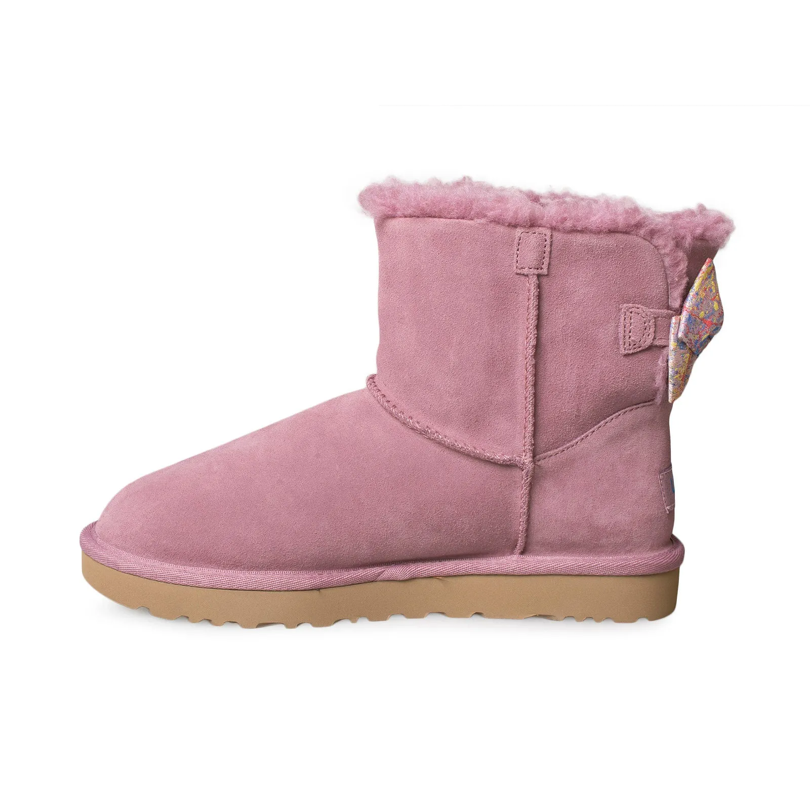 UGG Mini Bailey Bow Splatter Pink Dawn Boots - Women's