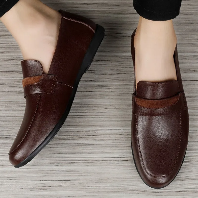 Xituodai  Men Casual Shoes Fashion Men Shoes Genuine Leather Men Loafers Moccasins Slip On Men's Flats Male Driving Shoes